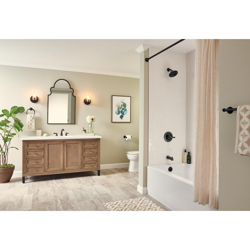 Claymore Widespread and Mounting / Installation Required 2 -handle Bathroom Faucet with Drain Assembly, Rubbed Bronze