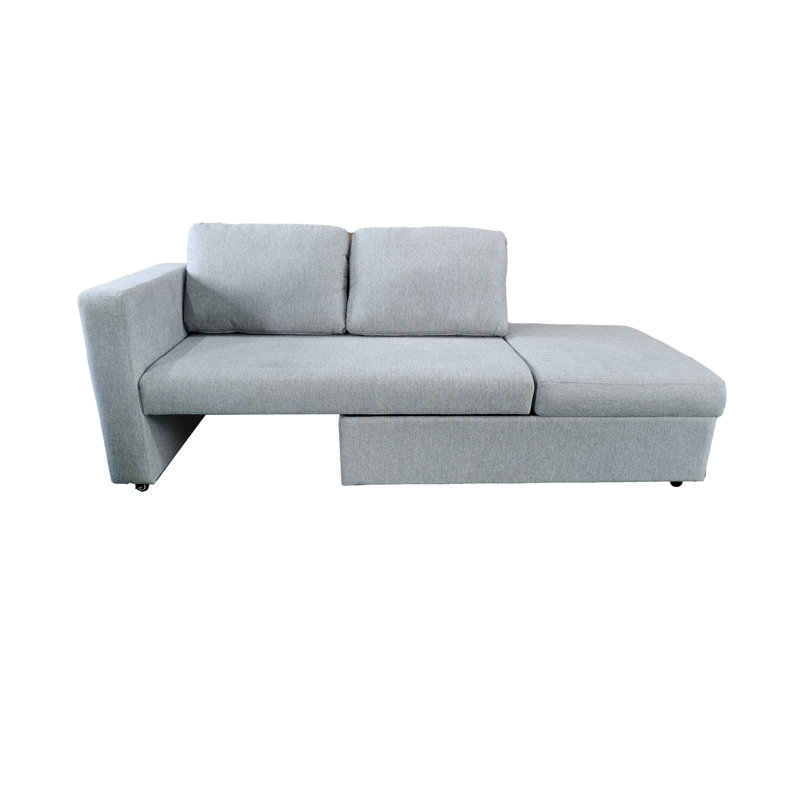 2 Seater Fabric Loveseat, Silver