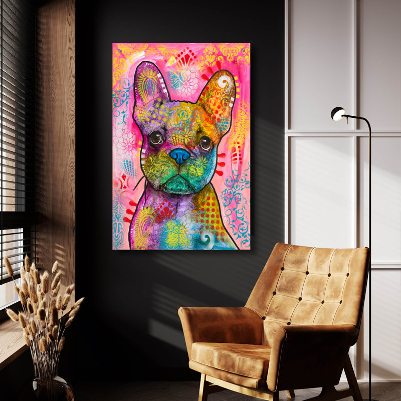 «Frenchie» par Dean Russo, H 36 po x l 24 po x P 0,2 po