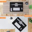 Adjustable Height Plastic / Acrylic Iron Standing Desk Converter