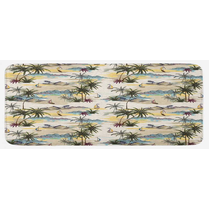Tapis de cuisine tropical