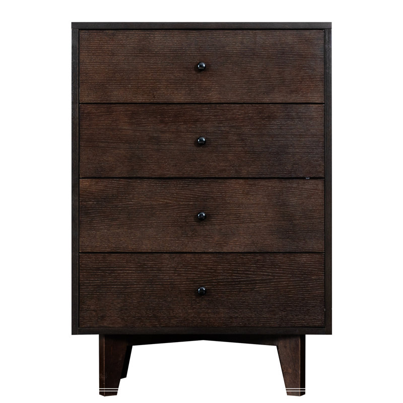 Solid Wood Spray-Painted Dresser Bar – Retro Buffet Cabinet with Round Handles & Cross-Bar Support | Multi-Functional Storage for Dining Room, Living Room, or Kitchen