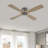 Avagail 54-inch 4-Blades Indoor Ceiling Fan with Remote-1207176968-1207176972
