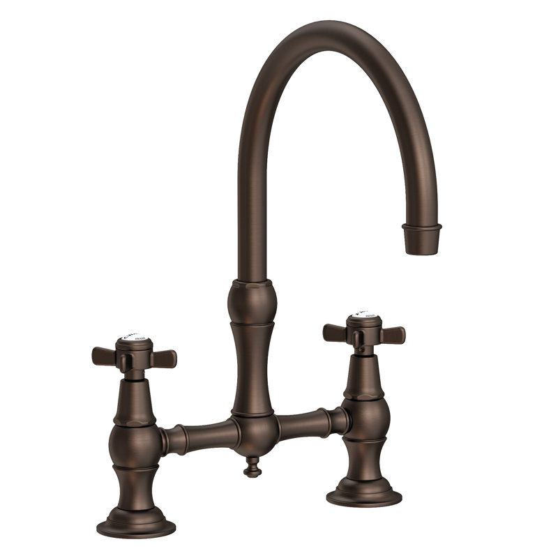 Fairfield Kitchen Bridge Faucet, English Bronze