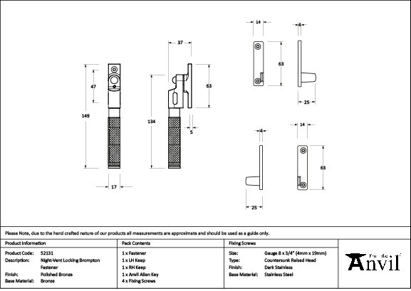 Product Dimensions