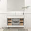 Ensemble de meuble-lavabo simple 48 po avec plateau en bois massif-130019152
