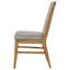 Ensemble de 2 chaises d'appoint Elora, tissu gris et bois naturel vieilli