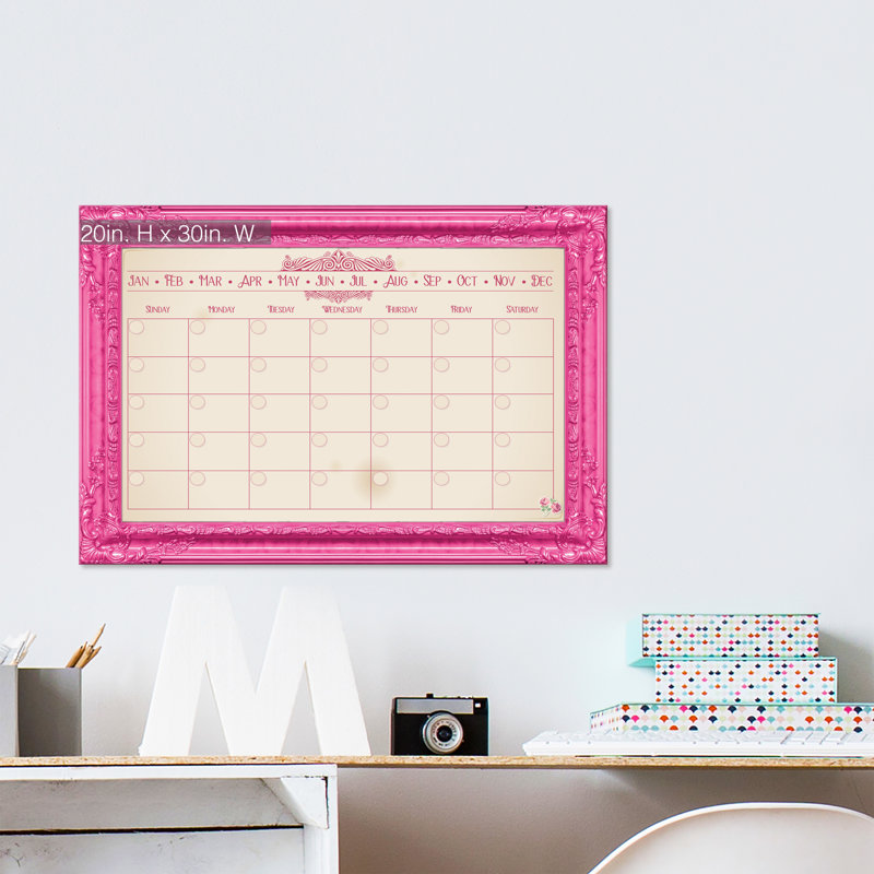 Tableau effaçable mural Prettier in Pink, 20" H x 30" W x 0,75" D