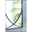 Ensemble de 3 miroirs muraux en métal noir avec anneau en fer frappant pour une décoration moderne