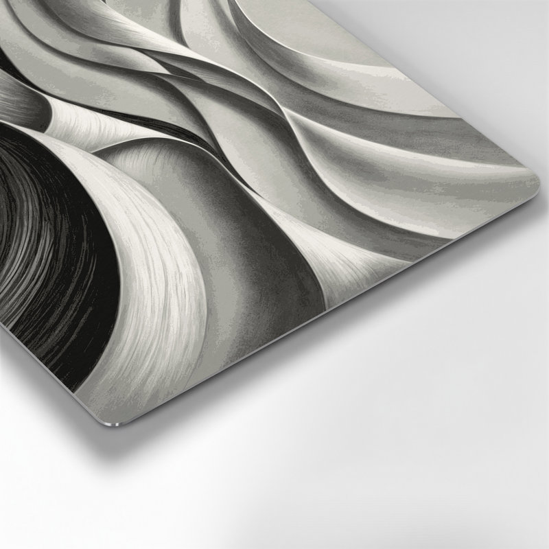 Art mural gris anthracite gris diagonal, H 10 po x l 8 po