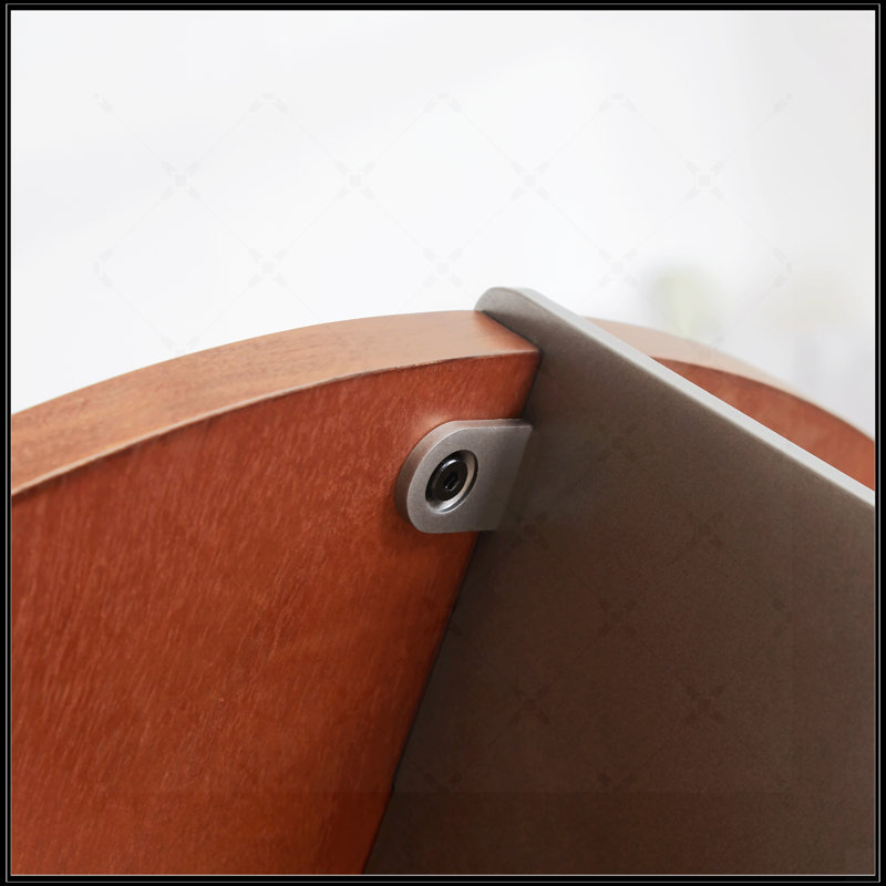 Table basse ronde, Marron foncé