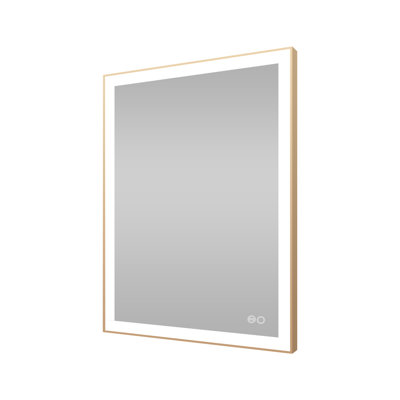 Edlun Bathroom Framed LED Mirror Anti-Fog With Dimmable Light Touch Sensor And Memory Function