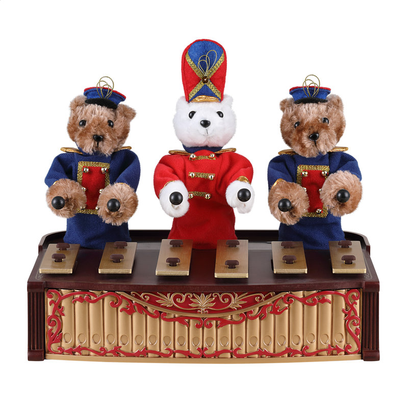 Retro Animated Bandstand Bears