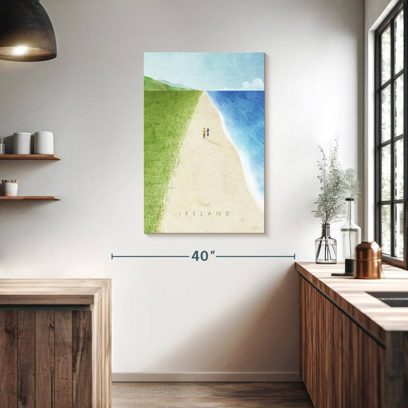 Affiche de voyage rétro Nicci Ireland, H 39 po x l 26 po
