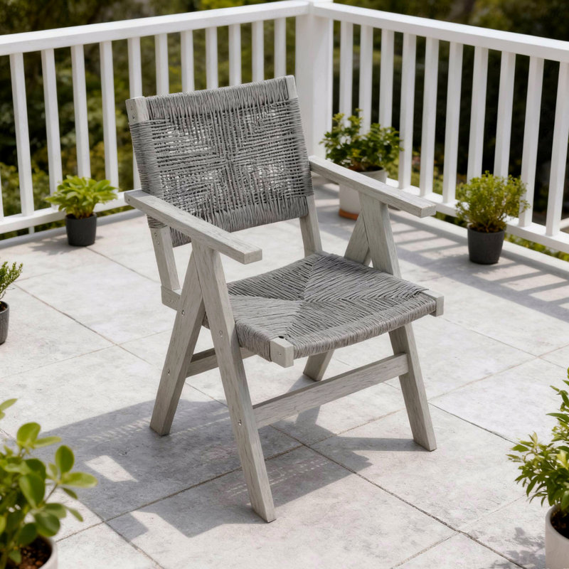 Outdoor Patio Lounge Chair, Made Of Sturdy HIPS Material, Equipped With 304 Stainless Steel Accessories, Gray/Dark Gray