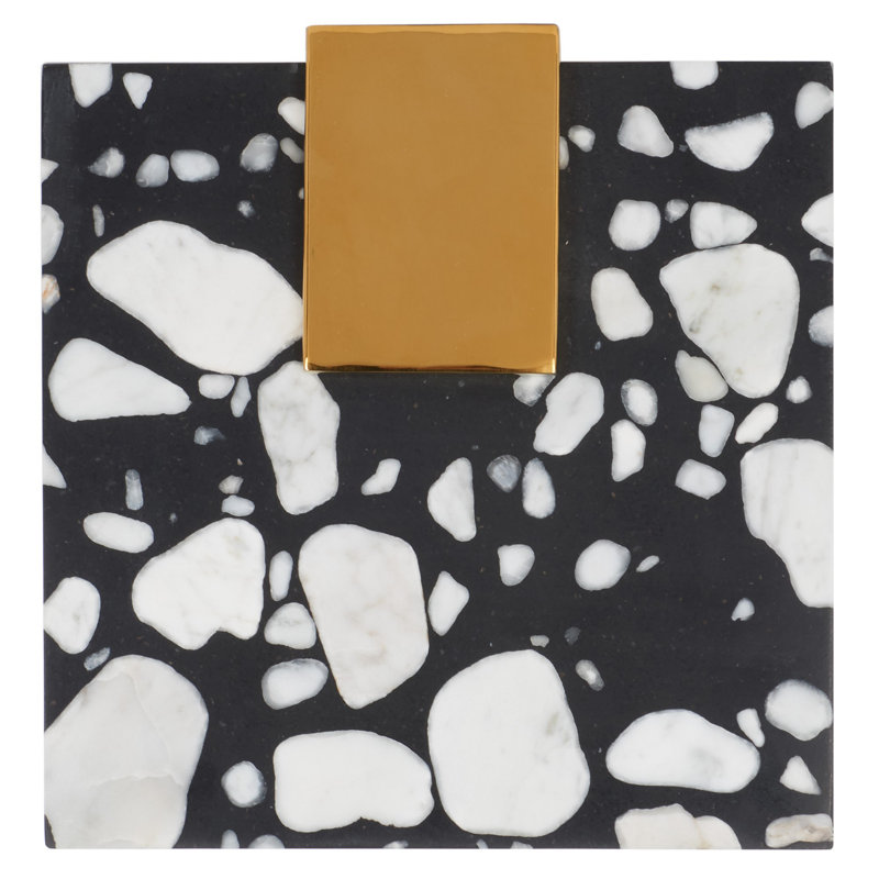 O'Hara End Table, Black, Gold