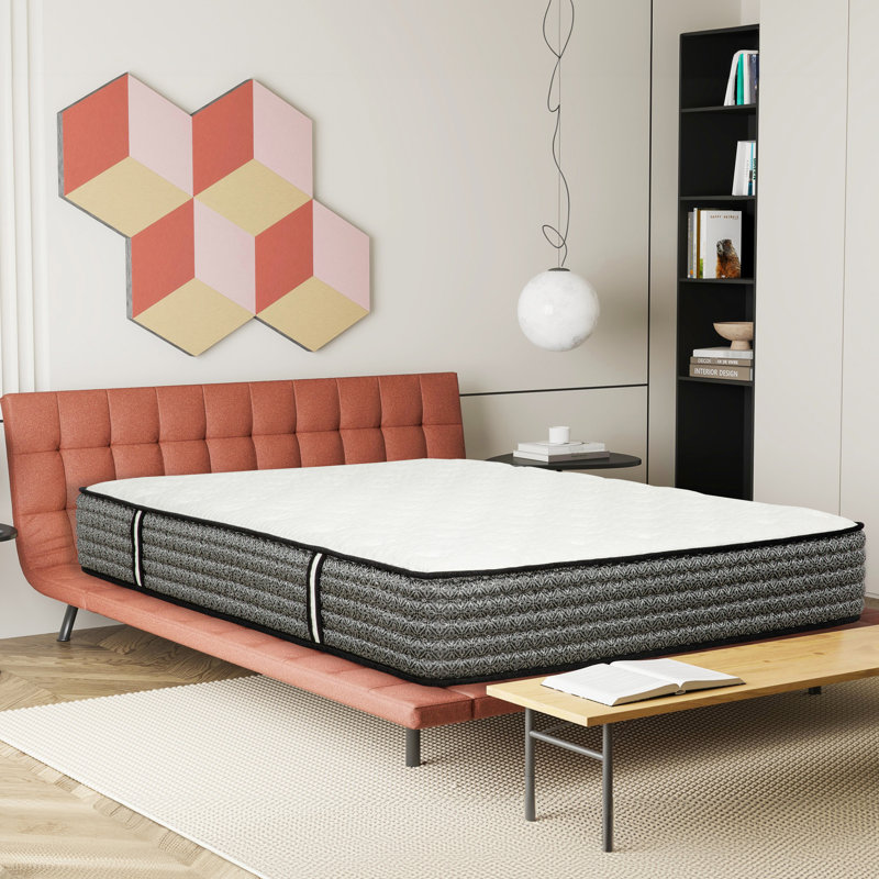 Lit double, matelas de 12 pouces, dessus, mousse viscoélastique imprégnée de gel, dispersion de la chaleur, sommeil réparateur dans la chambre à coucher, faible transfert de mouvement, relaxation