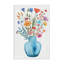 Vase aquarelle sur toile Bouquet bleu, design par LSR Design Studio-686531028