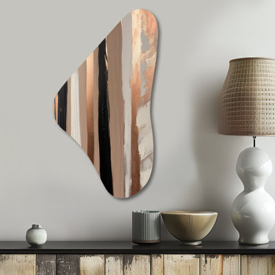 Echeverria - Abstract Boomerang Shape Assymterical Metal Wall Art