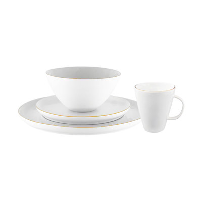 Service de table en porcelaine 4 pièces Canvas Home Abbesses