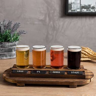 2 Piece Glass Beer Flight Set (Set of 2) Millwood Pines