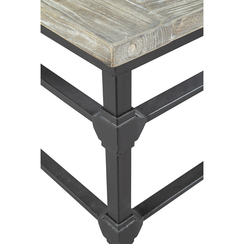 Coldiron Solid Wood Cocktail Table