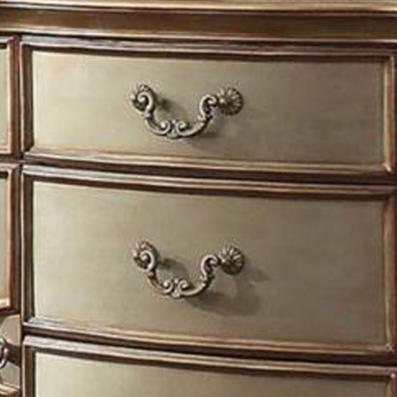 Commode 5 tiroirs Mccarroll, Or Patine