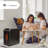 Lifesmart 1500 Watt 5118 BTU Electric High Efficiency Compact Space Heater with Adjustable Thermostat , Remote Included and with Digital Display