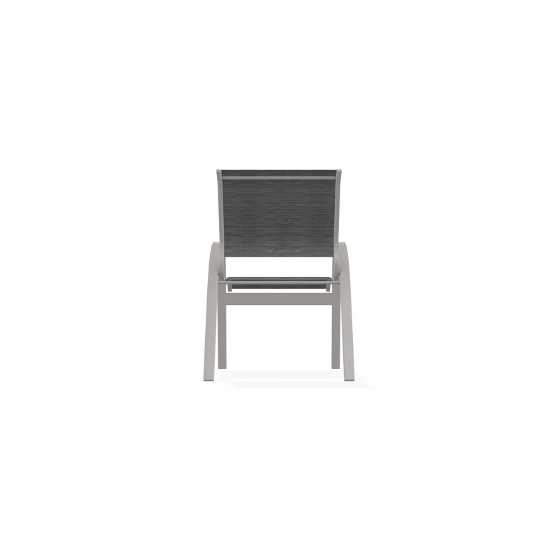 Aruba II Outdoor Dining Chair, Collect Charcoal, Warm Gray