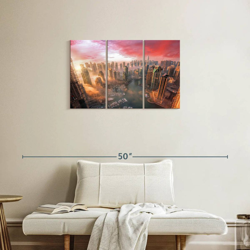 Sebbie Dubai Sunset, 20" H x 33" W