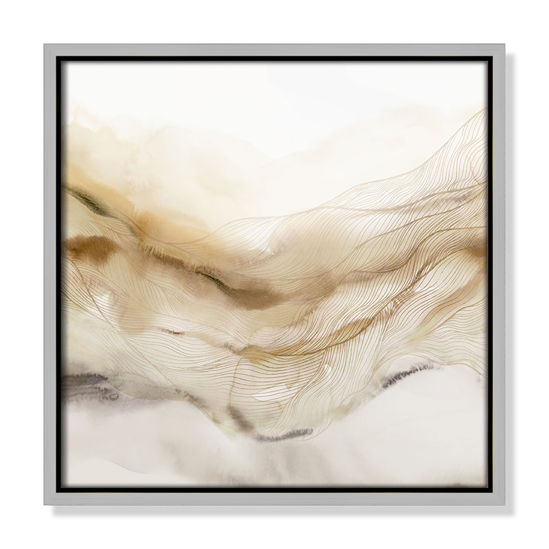 «Line Haze I» par Isabelle Z, Argent, H 13,5 po x l 13,5 po