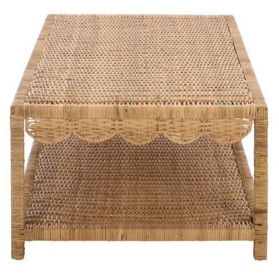 Manon Scallop Coffee Table With Shelf