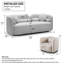C3-2507, 3 + 1, Canapé moderne de luxe pour le salon, Beige Boucle Toison rembourré confortable pour bureau à domicile, Beige clair-129107161