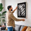 Electric Geometry Geometric - Wrapped Canvas-1788666735-1788666726