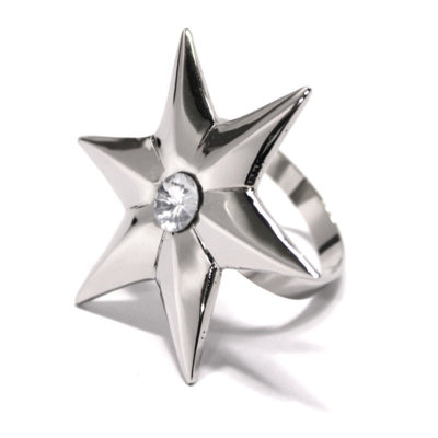 Star Napkin Rings - Silver