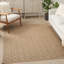 Tapis beige tissé à la machine Marlow-38656902