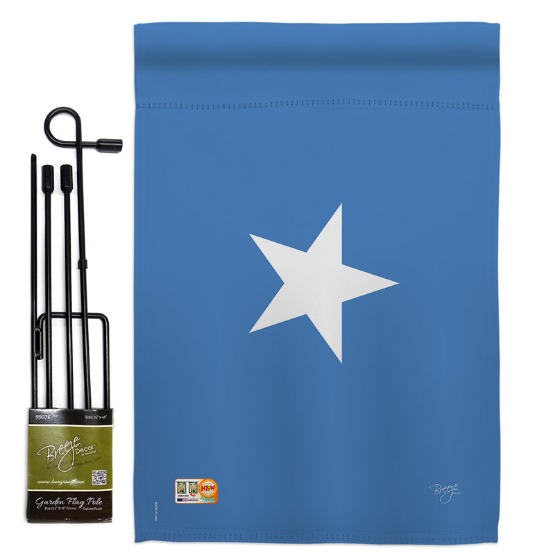 Polyester de 2 côtés 18,5 x 13 po somalie ensemble de drapeau