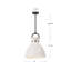 Luminaire suspendu en forme de dôme à 1 lumière Tinka-88045236-88045240-88360831
