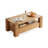 Modern Burlywood Solid Wood Rectangular Coffee Table