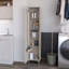 Armoire haute avec - 5 tablettes, balai suspendu, optimisation de l'espace pour la maison-1262718845-1262718842