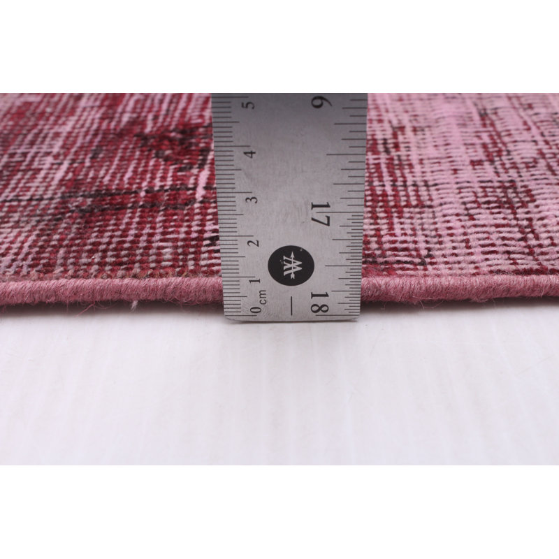 One-of-a-Kind 9'1" X 12'5" New Age Wool Area Rug in Dark Red