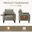 Fauteuil large en similicuir rembourré-92197389