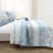 Lush Decor Cottage Core Flower Stripe Floral Reversible Cotton Quilt Set-1021308679
