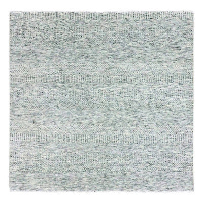 Zyliah One-of-a-Kind Square 6' New Age Square Wool Area Rug Gray