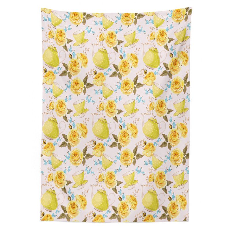Shabby Tablecloth, 70" x 52", Floral 2