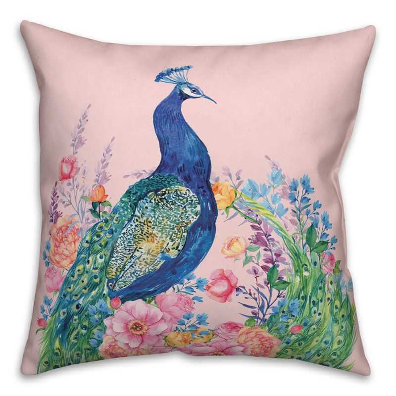  Housse de coussin d'extérieur carré et insert, Rose