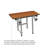 Seachrome Teak Bariatric Transfer Bench Seat with Legs