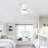 Low Noise Abs Blade Remote Ceiling Fan With Led Light For Kitchen Bedroom Dining Room Toilet Patio-1652226675