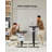 Commercial Use 60Cm W Height Adjustable Rectangular Standing Desk-422871817
