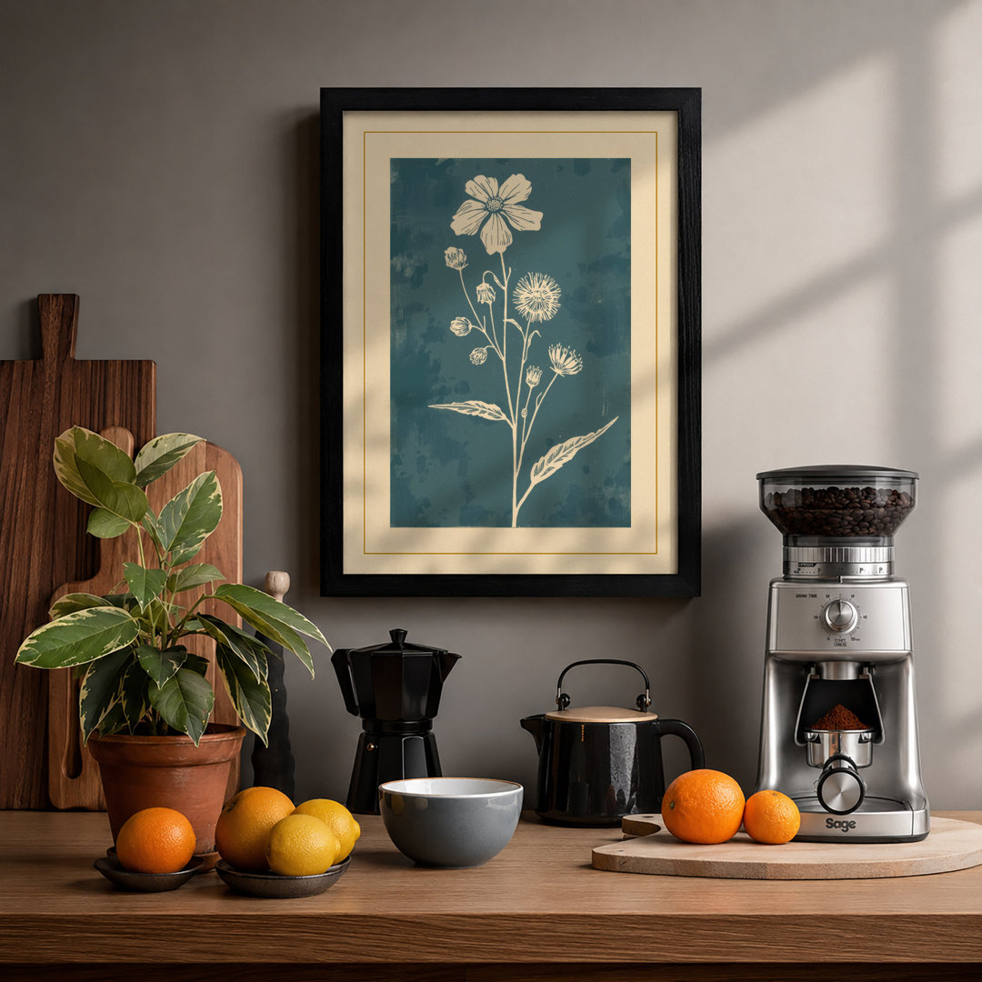 Delicate Blooms Botanical - Framed Print
